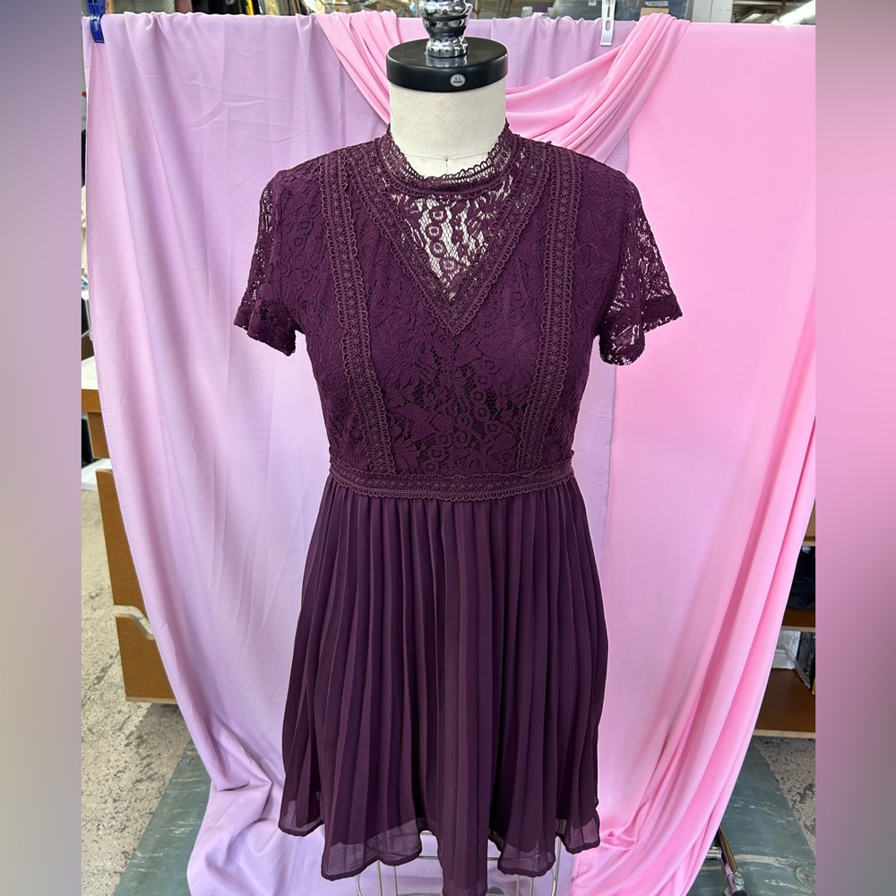Francesca’s deep purple boho dress size L